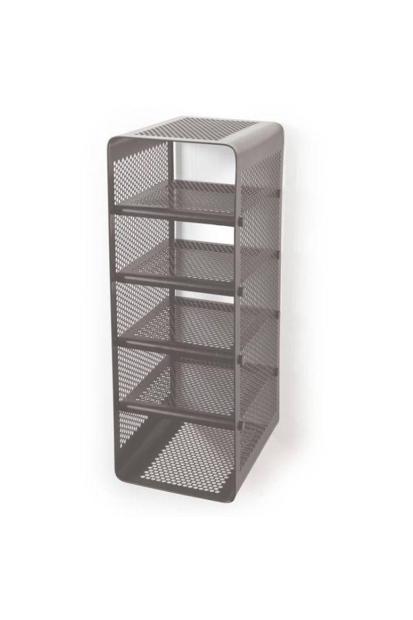 00523 skohylle vegg DOT stor taupe/grå
