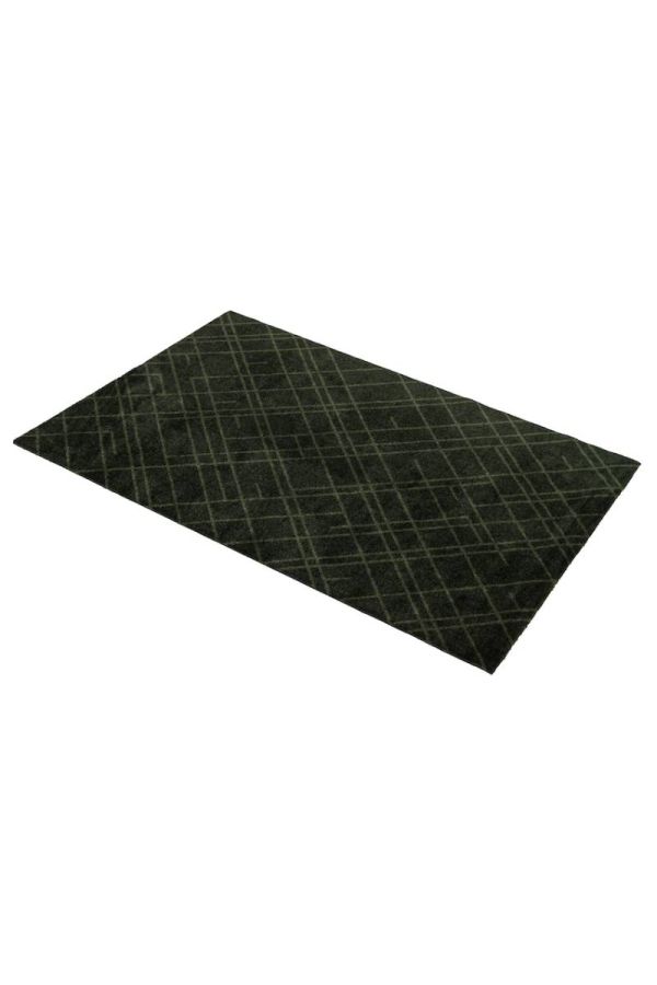 00689 polyamid 67x120 Lines Dark Green