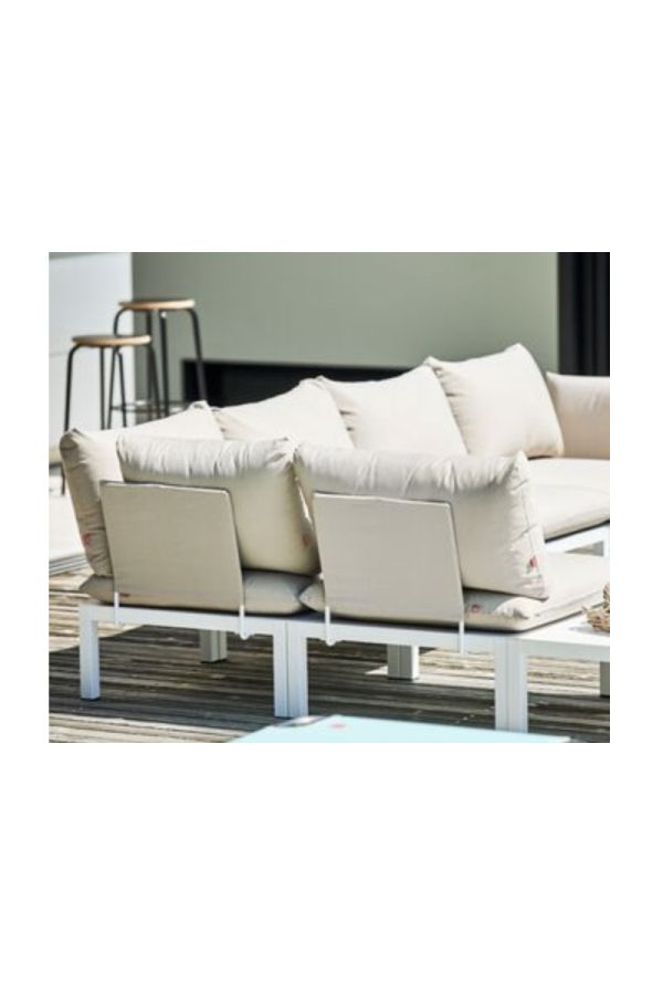 Domino 493 corner cushion BIBE Mixed beige/hvit